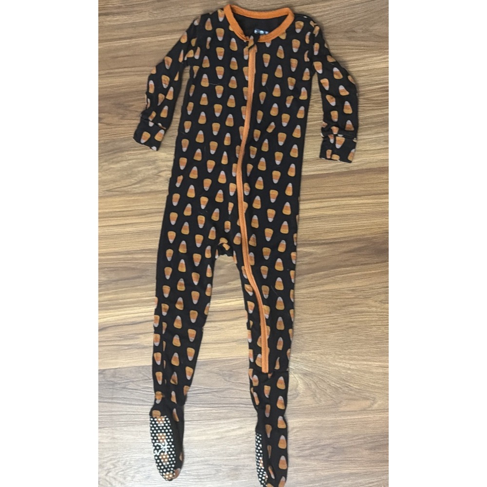 Kickee Pants Baby Boys Girls Halloween Candy Corn Footed Sleeper Pajamas 18-24